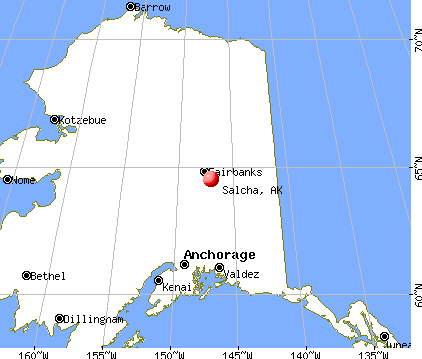 Salcha, Alaska map