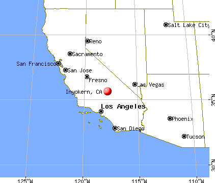 Inyokern, California map