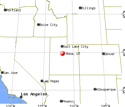 Mona, Utah map
