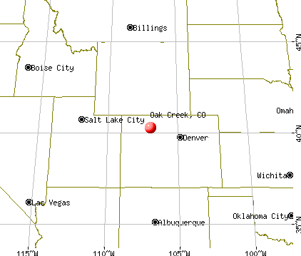 Oak Creek, Colorado map