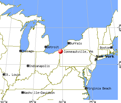 Conneautville, Pennsylvania map