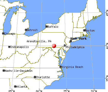 Arendtsville, Pennsylvania map