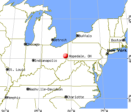 Hopedale, Ohio map