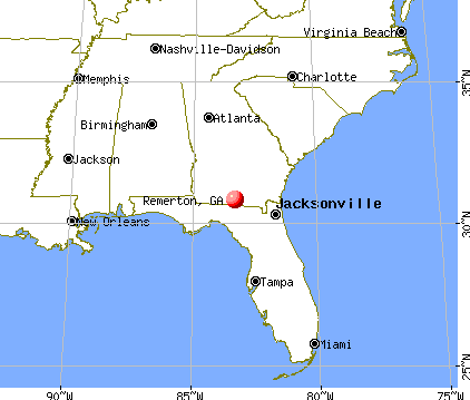 Remerton, Georgia map