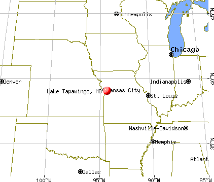 Lake Tapawingo, Missouri map