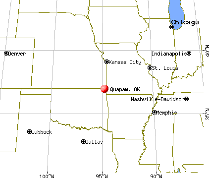 Quapaw, Oklahoma map