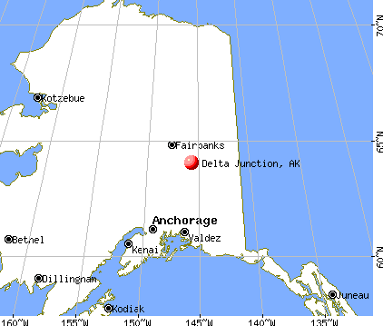 Delta Junction, Alaska map