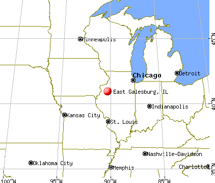 East Galesburg, Illinois map
