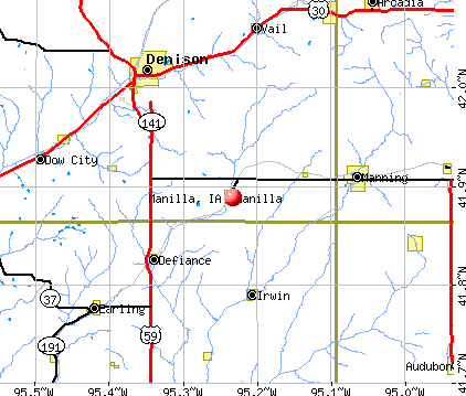 Manilla, IA map