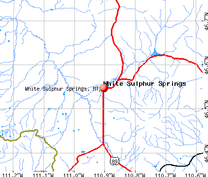 White Sulphur Springs, MT map