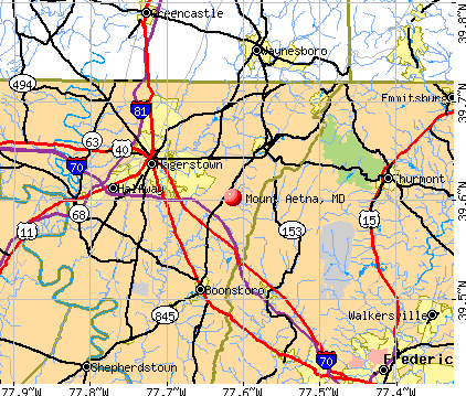 Mount Aetna, MD map
