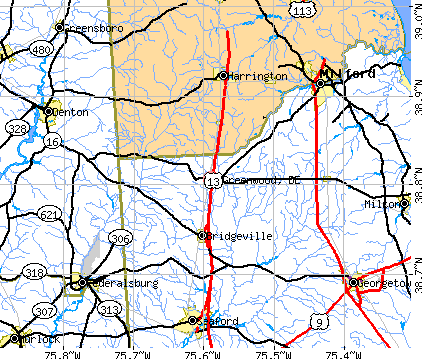 Greenwood, DE map