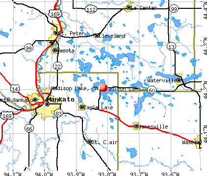 Madison Lake, MN map