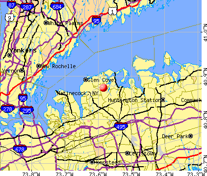 Matinecock, NY map