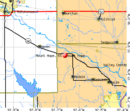 Mount Hope, KS map