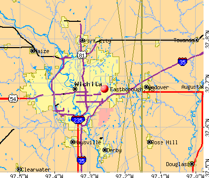 Eastborough, KS map