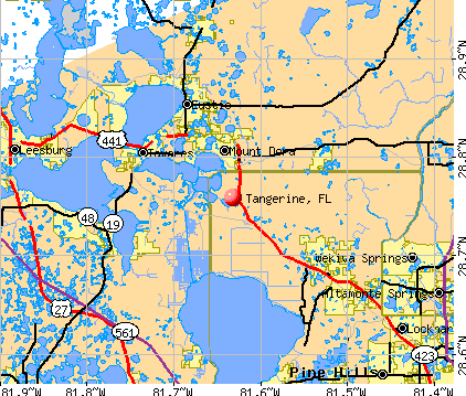 Tangerine, FL map