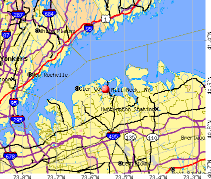 Mill Neck, NY map