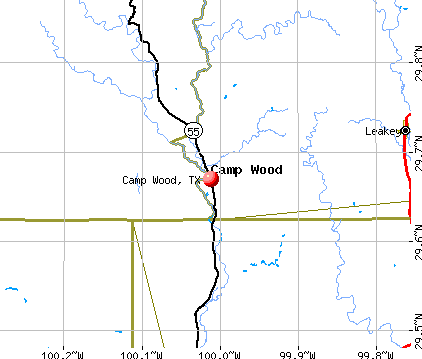 Camp Wood, TX map