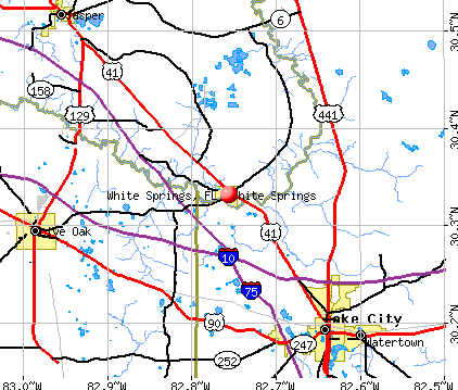White Springs, FL map