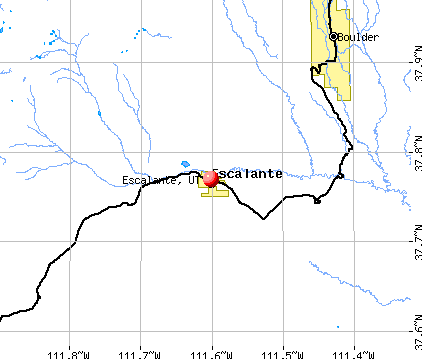 Escalante, UT map