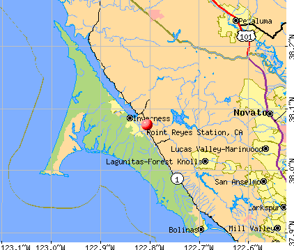 Point Reyes Station, CA map
