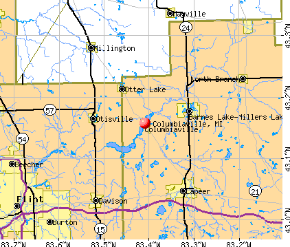 Columbiaville, MI map