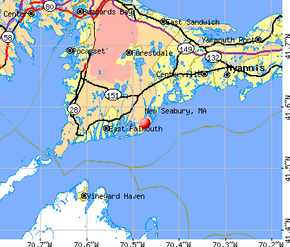 New Seabury, MA map