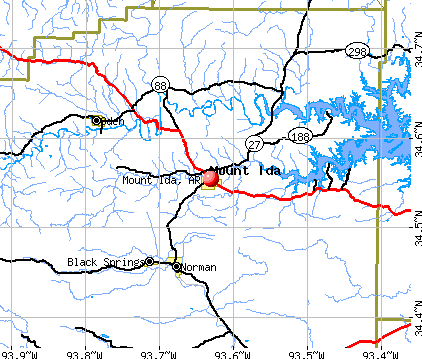Mount Ida, AR map