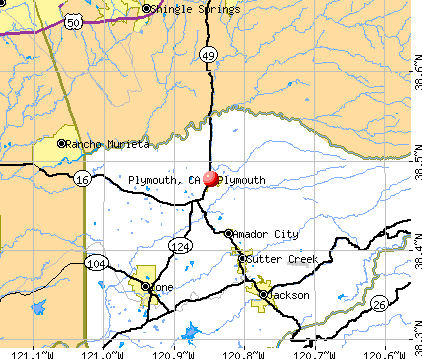 Plymouth, CA map