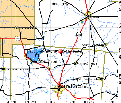 Belle Center, OH map