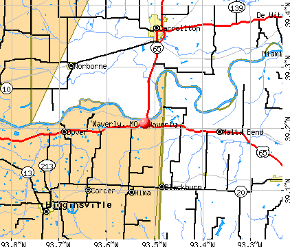 Waverly, MO map