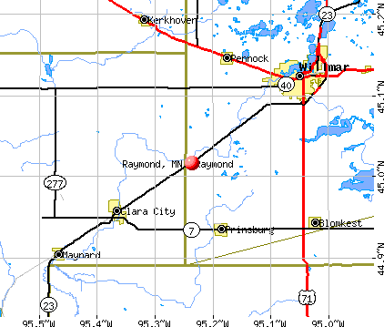 Raymond, MN map