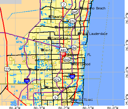 Edgewater, FL map