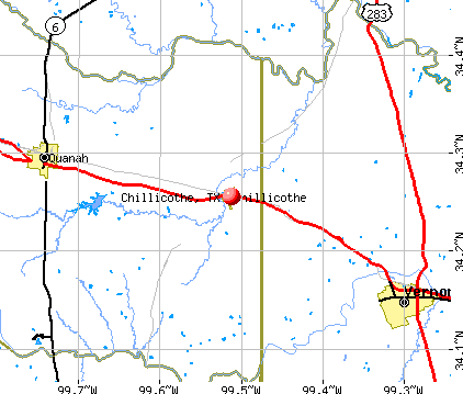 Chillicothe, TX map