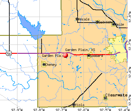 Garden Plain, KS map