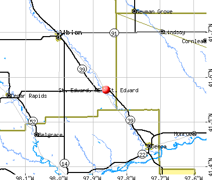 St. Edward, NE map