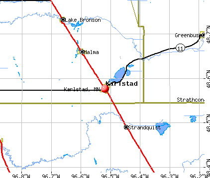 Karlstad, MN map