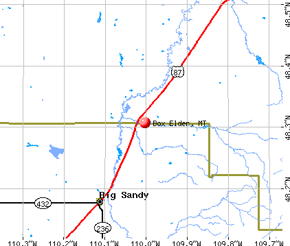 Box Elder, MT map