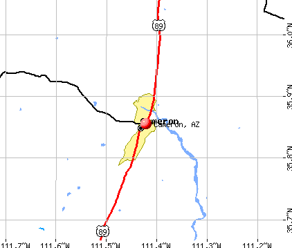 Cameron, AZ map