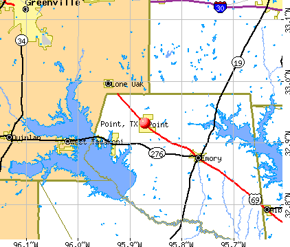 Point, TX map