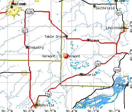 Vermont, IL map