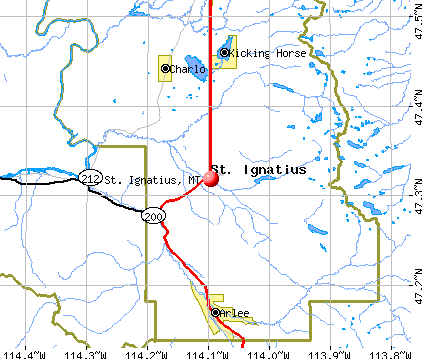 St. Ignatius, MT map