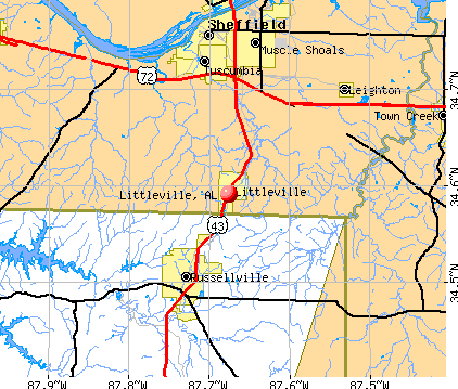 Littleville, AL map