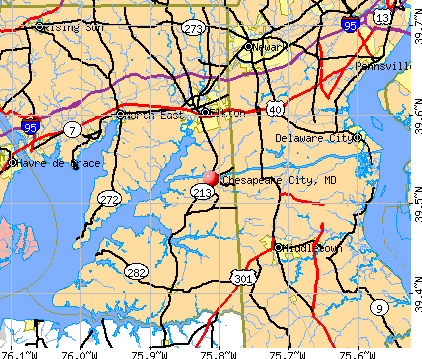 Chesapeake City, MD map