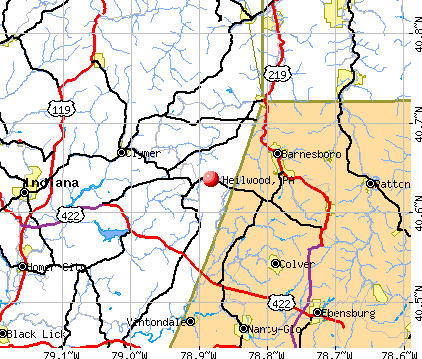 Heilwood, PA map