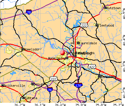 Spring Ridge, PA map