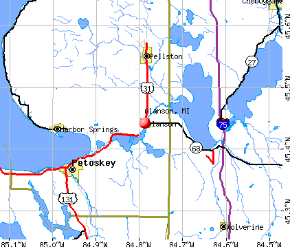 Alanson, MI map