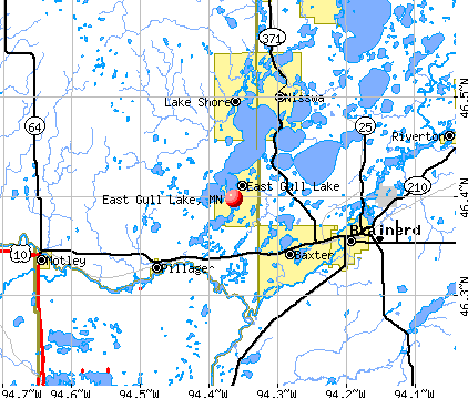 East Gull Lake, MN map