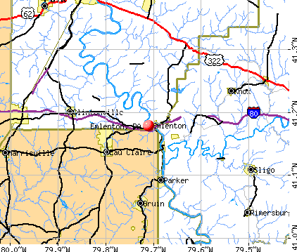 Emlenton, PA map